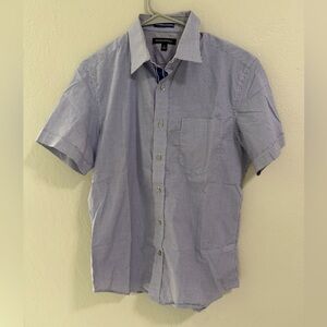 Banana Republic Blue Gingham Stretch Button-Up Shirt Men’s Small